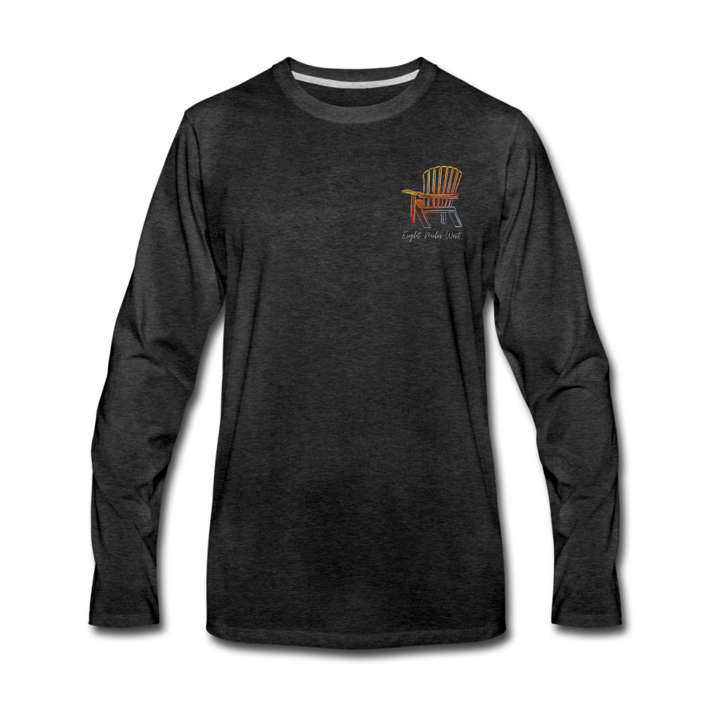 Bonfire Long Sleeve Tee - charcoal gray