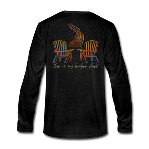 Bonfire Long Sleeve Tee - charcoal gray