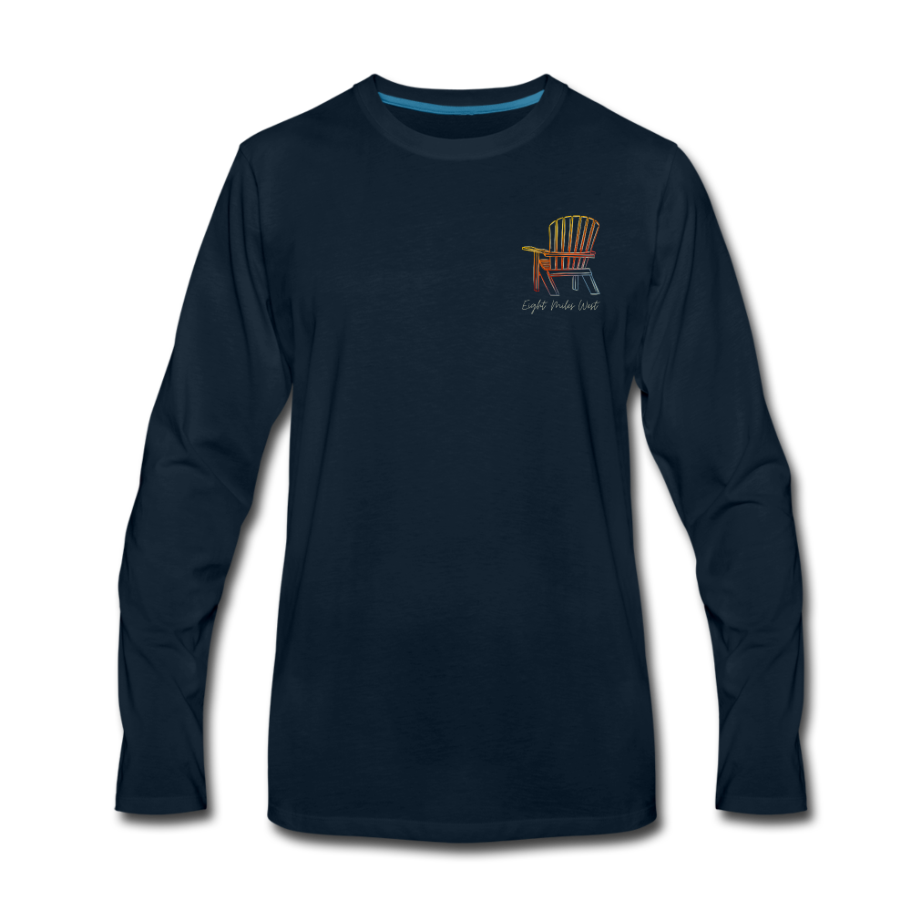 Bonfire Long Sleeve Tee - deep navy