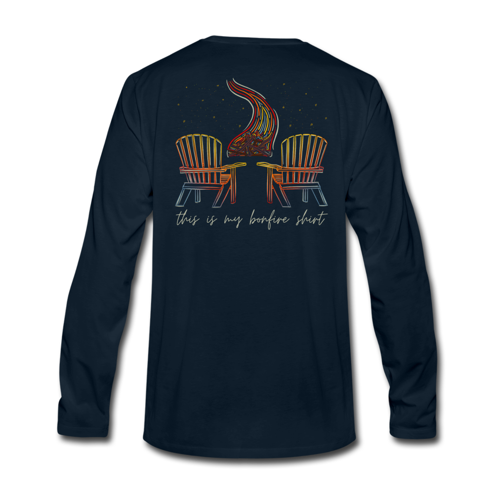 Bonfire Long Sleeve Tee - deep navy