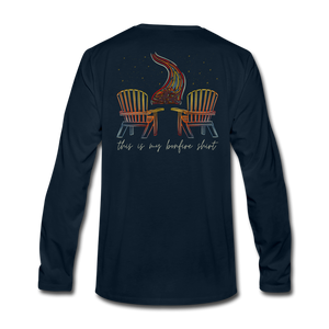 Bonfire Long Sleeve Tee - deep navy