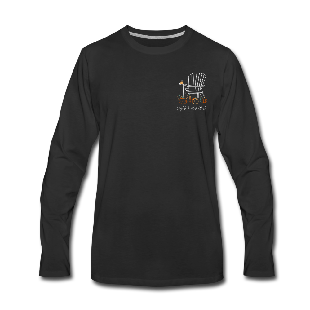 Pumpkin Patch Long Sleeve Tee - black