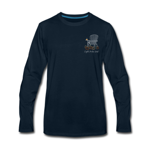 Pumpkin Patch Long Sleeve Tee - deep navy