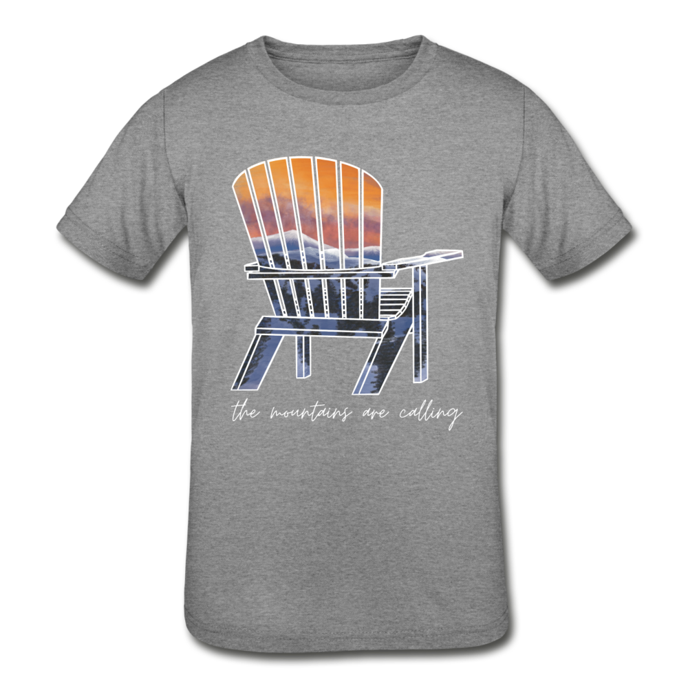 Kids' "Mountains Are Calling" Short Sleeve Tee - heather gray