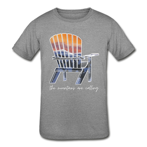 Kids' "Mountains Are Calling" Short Sleeve Tee - heather gray