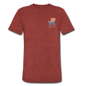 "Mountains Are Calling" Short Sleeve Shirt - heather cranberry