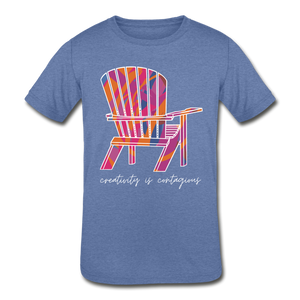 Kids' "Creativity Is Contagious" Short Sleeve Tee - heather Blue